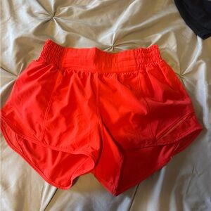 lululemon athletica Bright Red Athletic Shorts